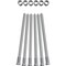 Ekena Millwork Premium 1 1/4" Barn Door Flat Track Extension Hardware for 1 3/8" Door, Silver Metallic GB60013EXXSM - alternate 1